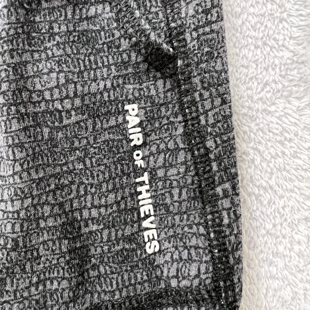 Pair of Thieves Women's Lounge Shorts Small Black Textured Knit Soft‎ Drawstring